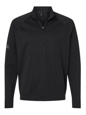 adidas Black Half-Zip Performance Pullover